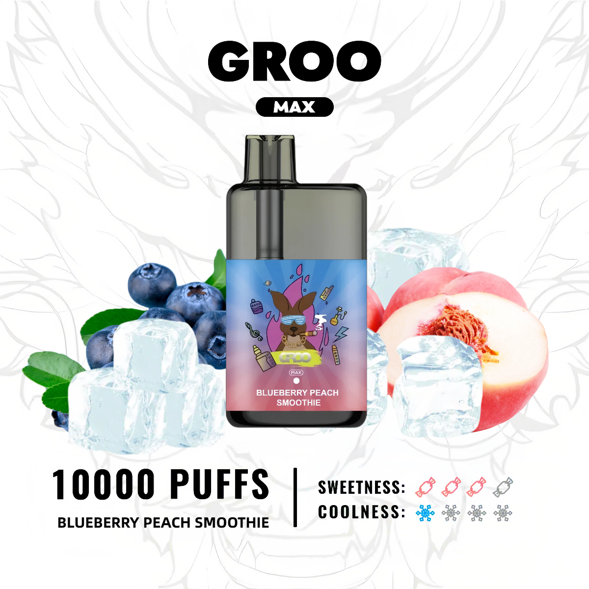 GROO MAX - Blueberry Peach Smoothie - Image 2